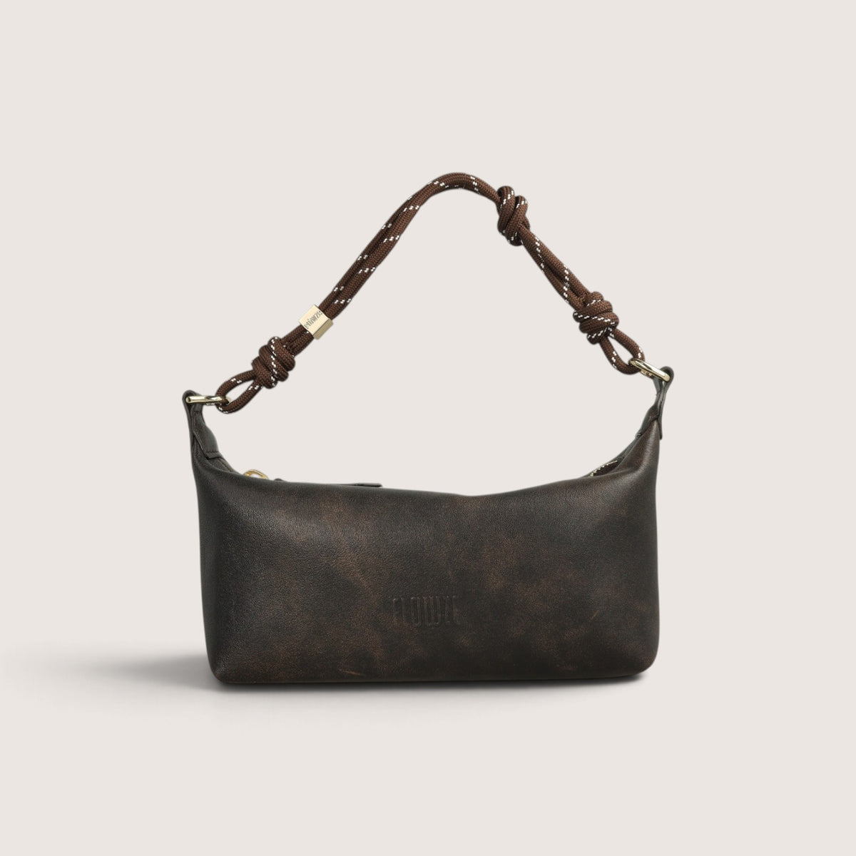 FLÒ POUCH Aged Leather - Brown