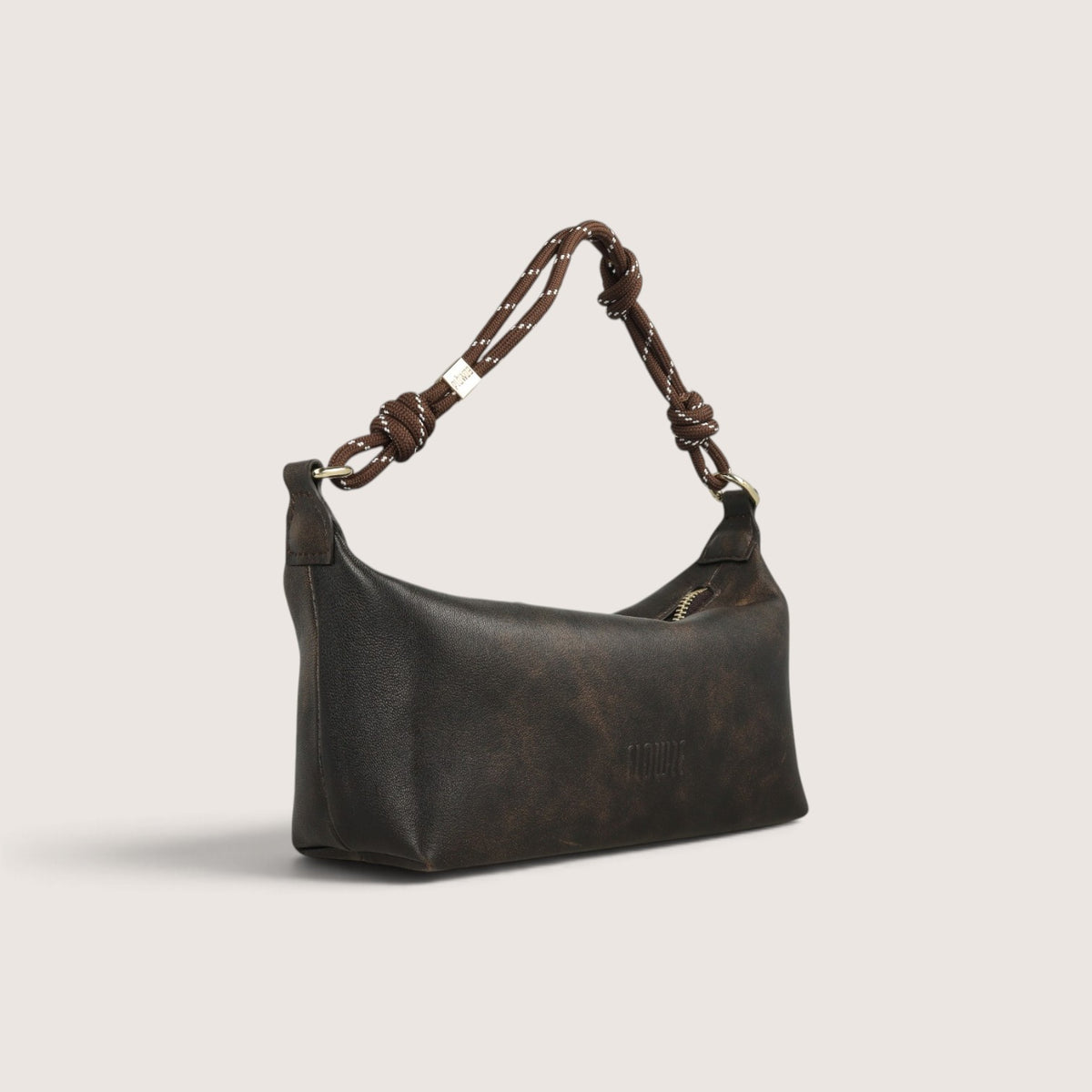 FLÒ POUCH Aged Leather - Brown