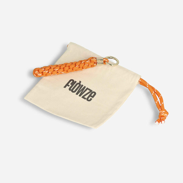 F L Ò / T W I S T ORANGE - Portachiavi intrecciato tipo scoobydoo