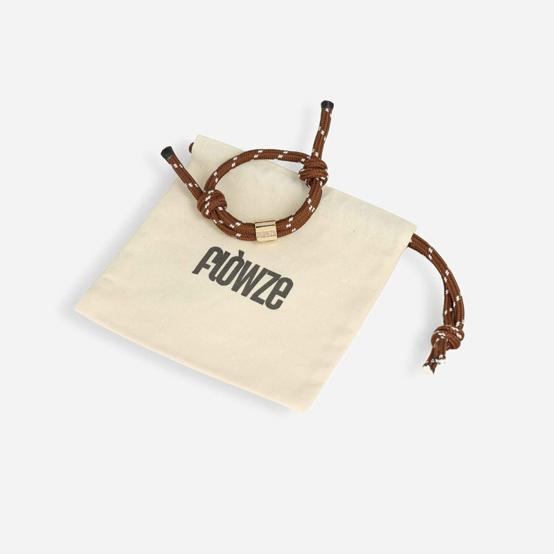 F L Ò / B R A C E BROWN  - Braccialetto in corda