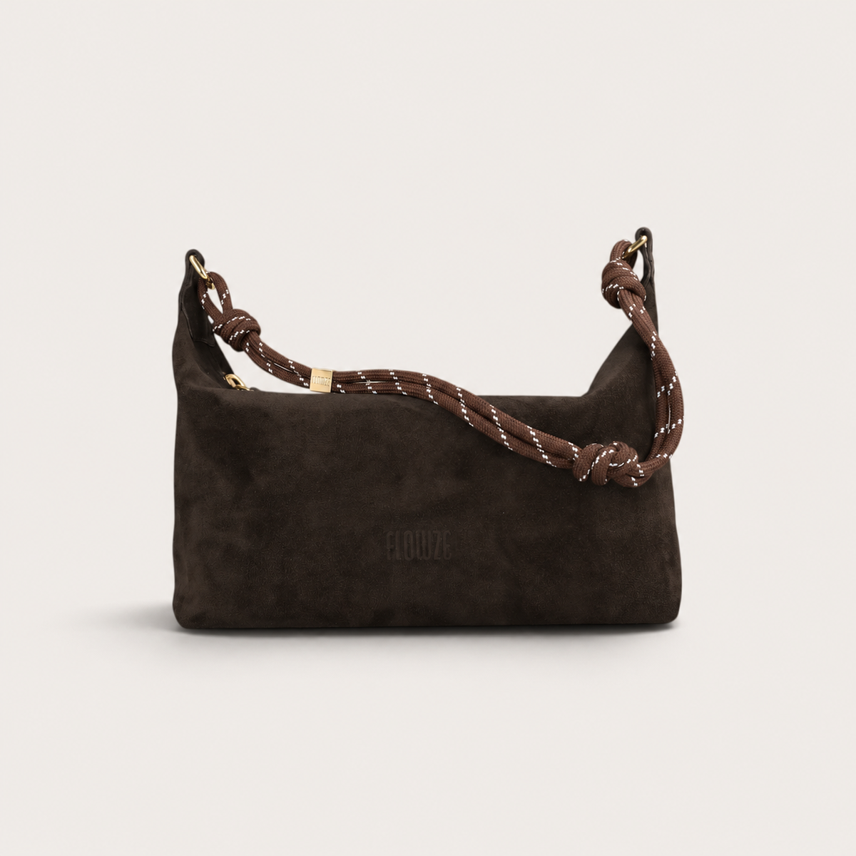 FLÒ POUCH MEDIUM Suede - Espresso