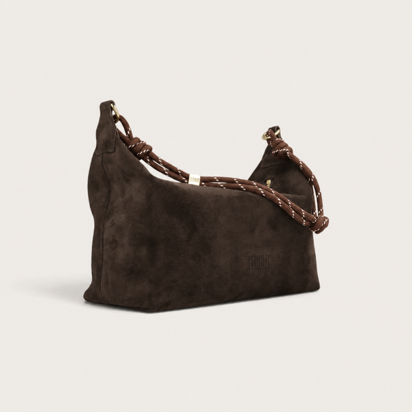 FLÒ POUCH MEDIUM Suede - Espresso
