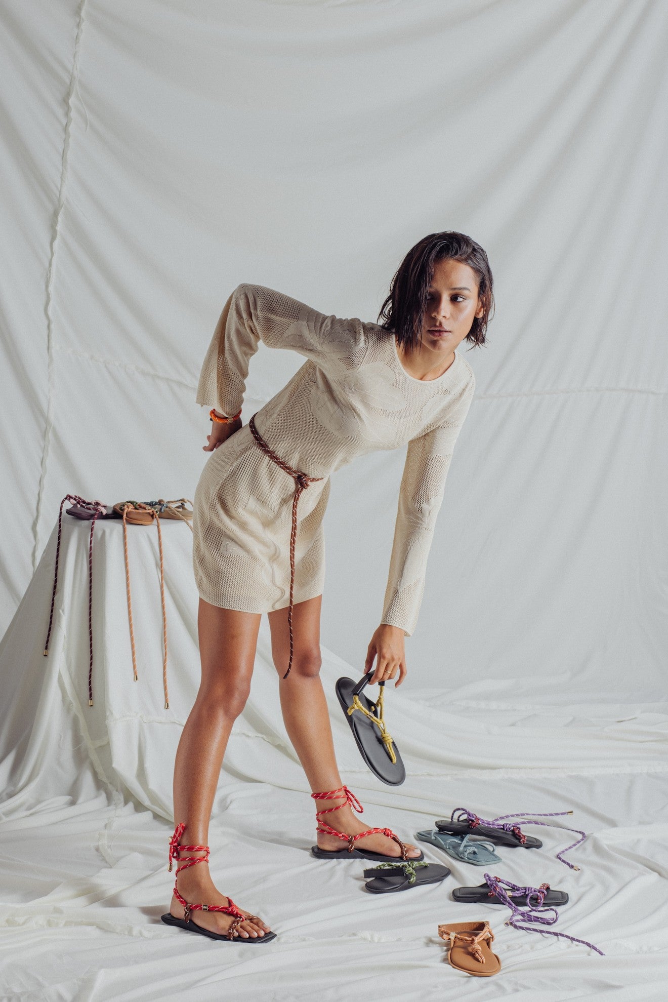 FL Ò / BRACE GREEN - Rope bracelet