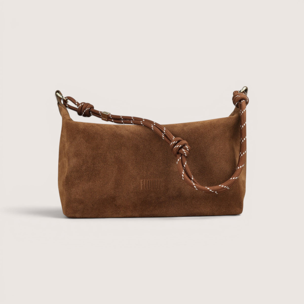 FLÒ POUCH MEDIUM Suede - Brown