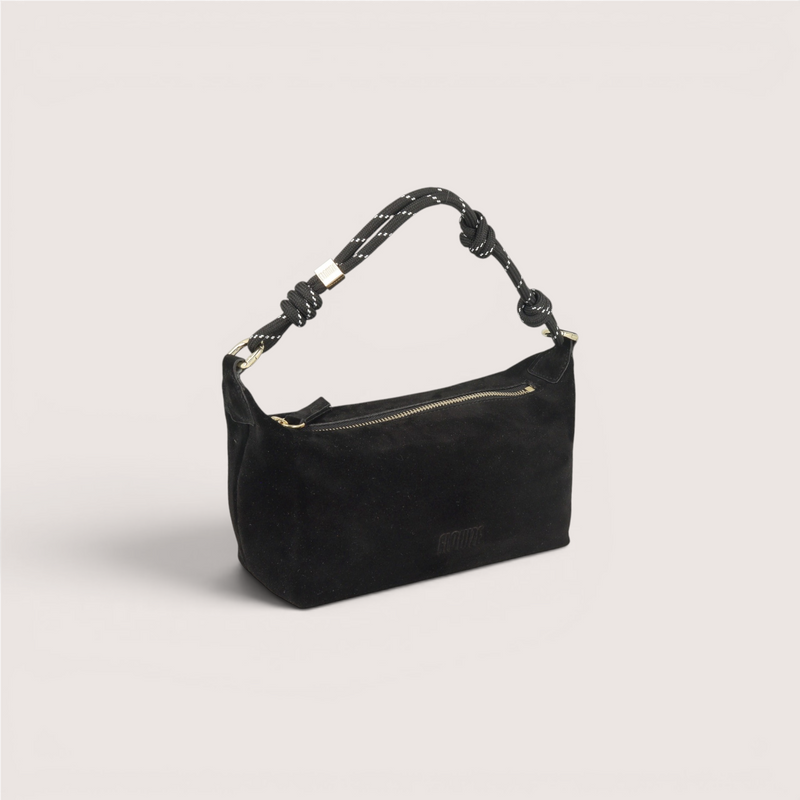 FLÒ POUCH Suede - Black