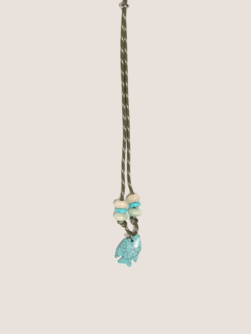 Flowze x Collanine Colorate - F L Ò Necklace - Military Green