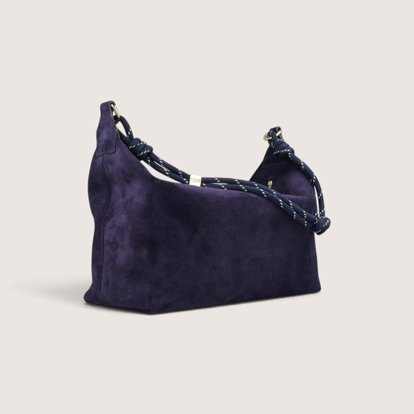 FLÒ POUCH MEDIUM Suede - Navy